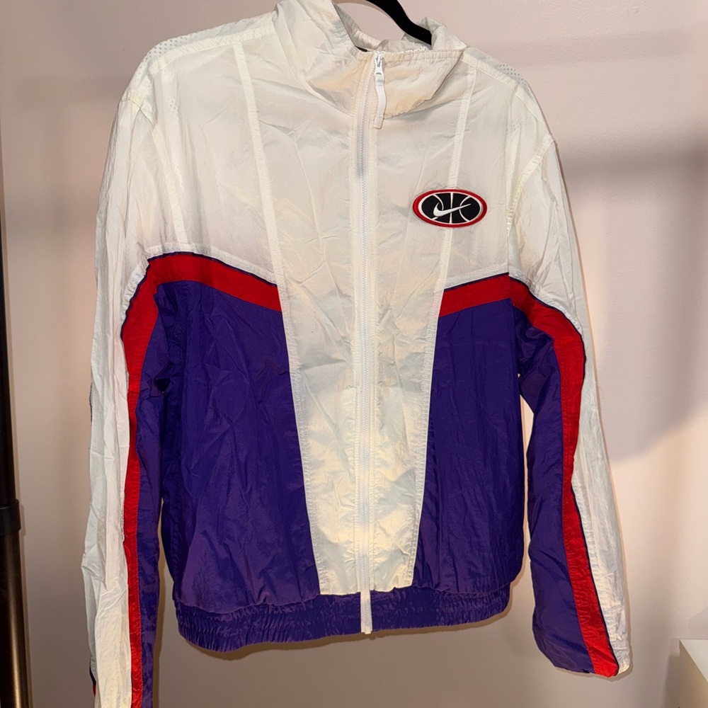 Nike White, Red, and Purple Women's Jacket